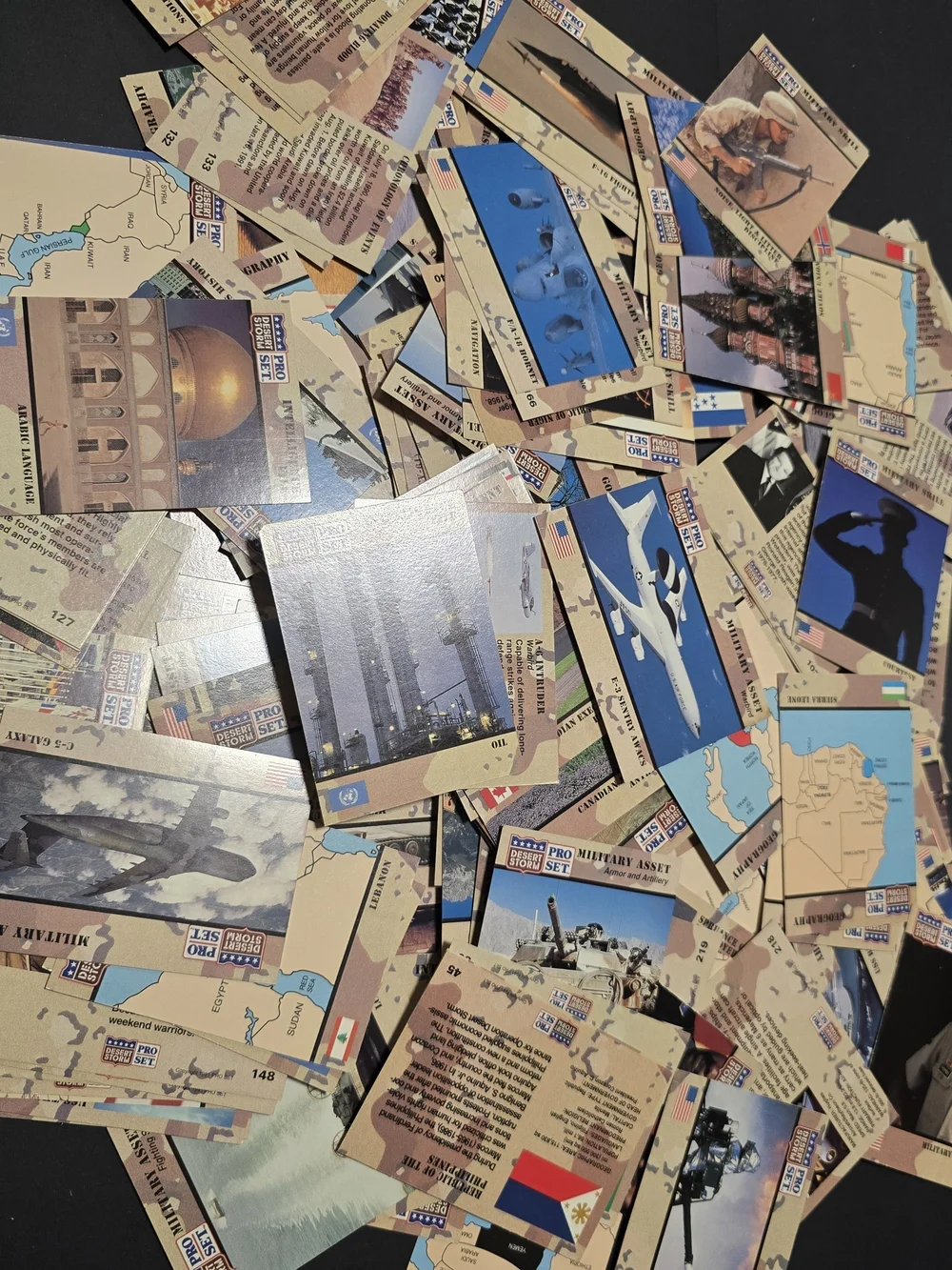 Vintage 1991 Pro Set Desert Storm Trading Cards Base Set 249 Missing #13